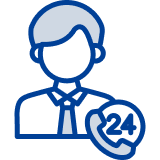 24時間サポート体制 イメージアイコン