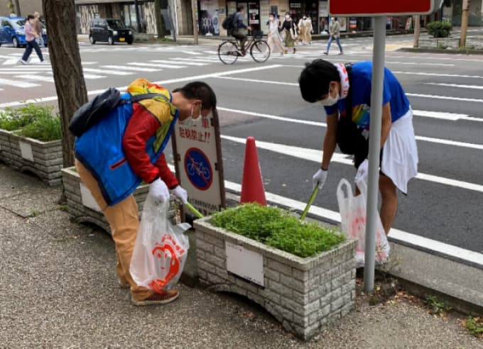 新潟駅周辺 清掃活動